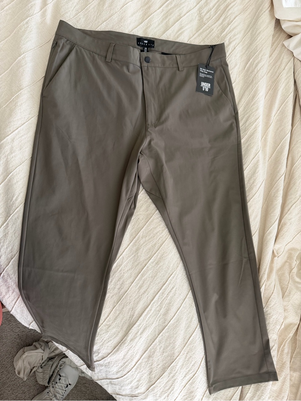 Under 510 Men's Olive Chino Pants with Stretch - Unknown Brand